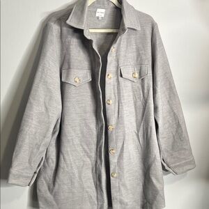 Ellison Gray Button-Up Jacket